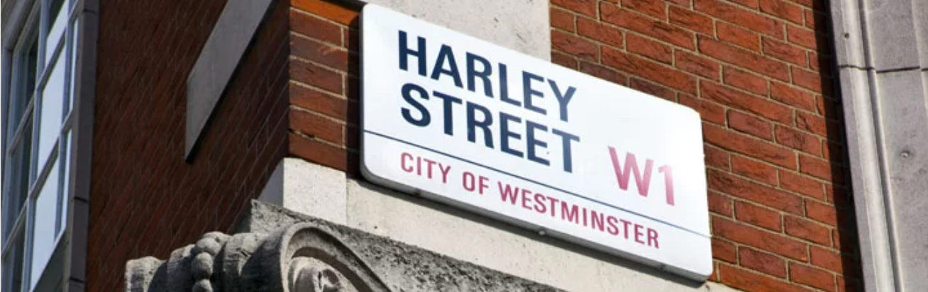 London,Harley Street Sign